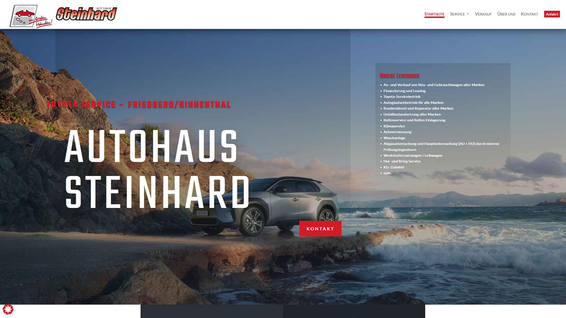 Referenzprojekt: Autohaus Steinhard Friedberg-Rinnenthal — Website von Konrad Griesser